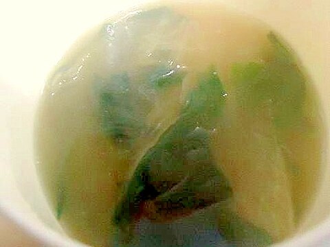 簡単　スライス野菜スープ